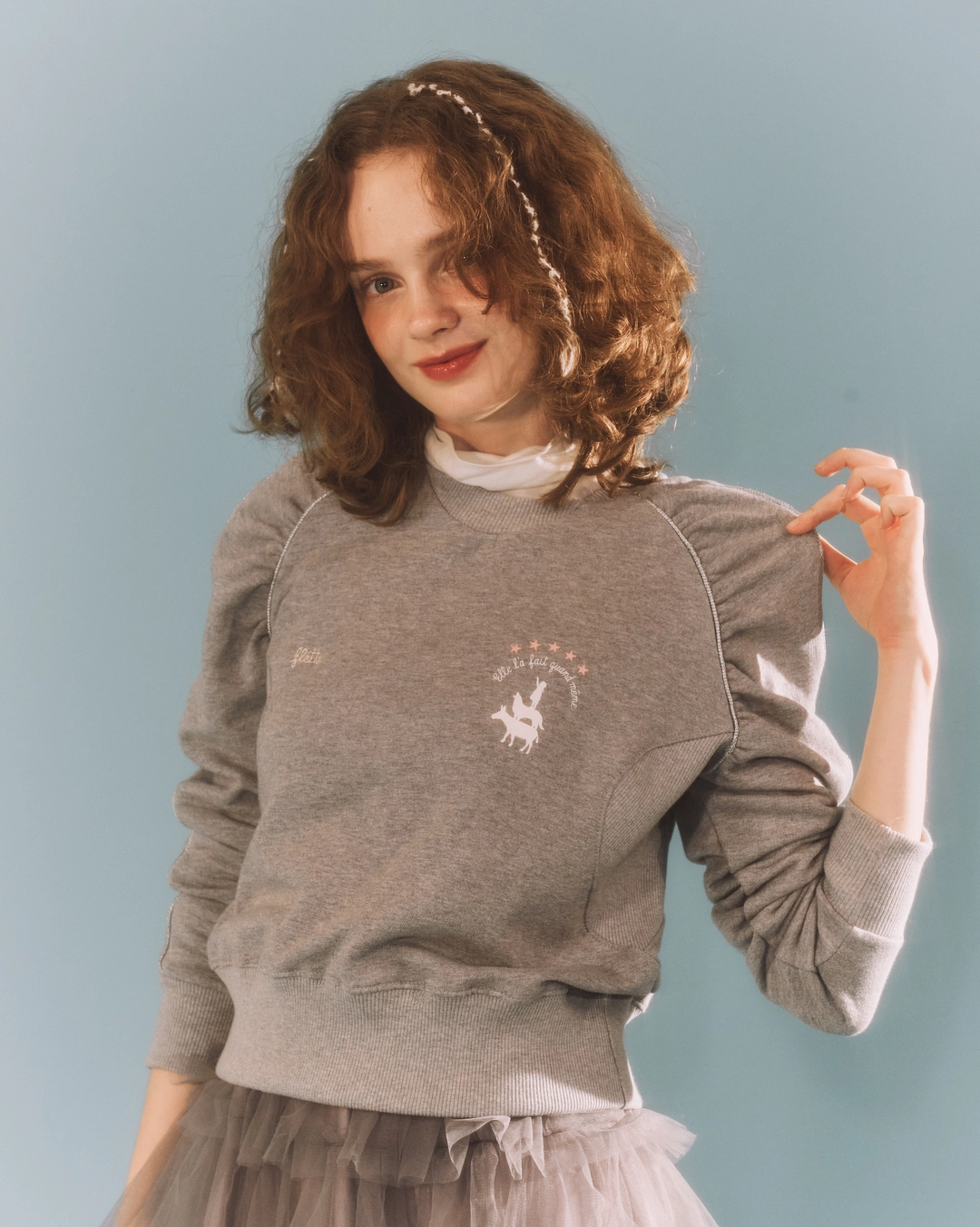 플레따 flétta shirring sweat shirts 상품 이미지 1