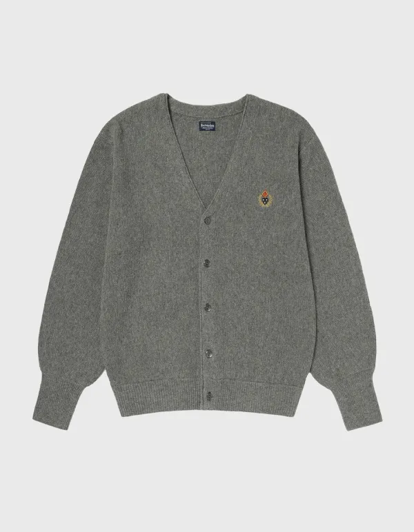 CREST TASMANIA WOOL CARDIGAN (W) / M.Grey(16%)