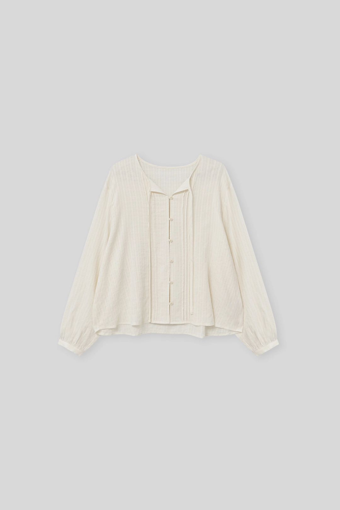 더미튼 Beurre pintuck blouse (natural) 상품 이미지 1