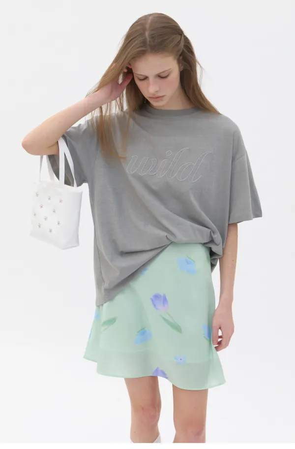 Motif Tshirt Grey