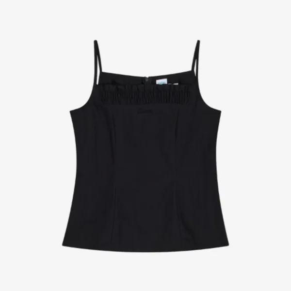 AUTHENTIC NYLON FRILL SLEEVELESS (BLACK)