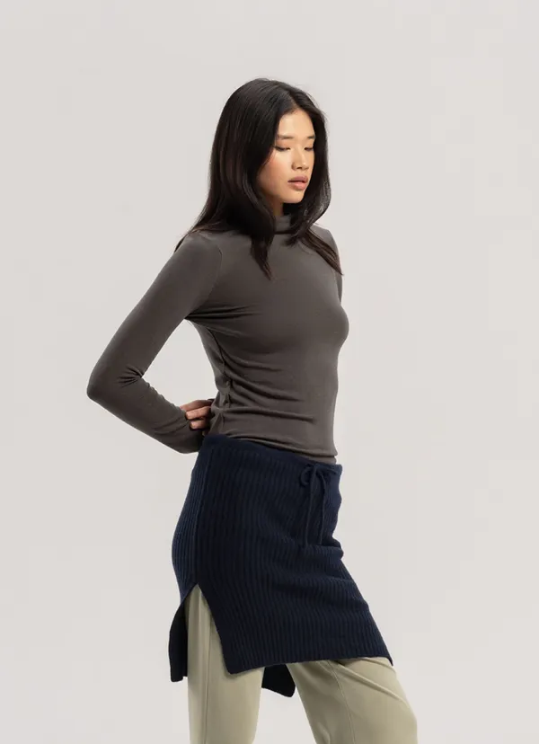Soft turtleneck long sleeve_Pavement