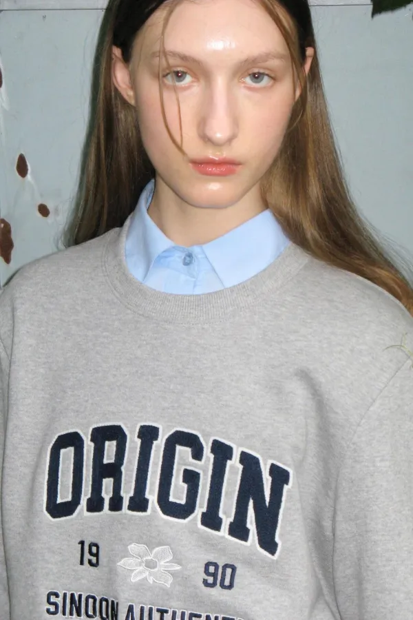 Origin Puff Sweatshirt (Melange Grey)