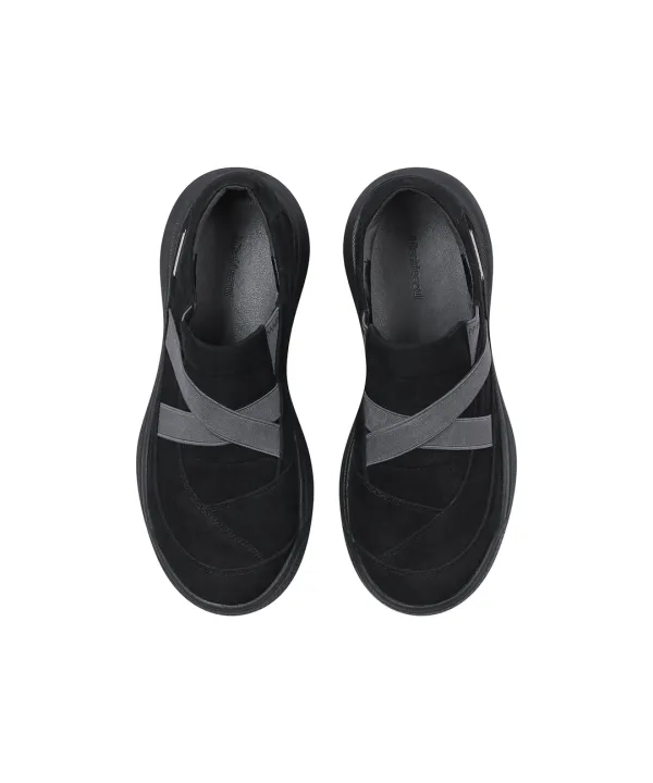[9월 21일 발매] Cut line band slip-on BLACK