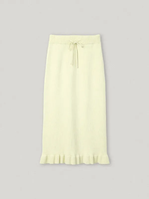 Mermaid Knit Skirt Yellow Green (2nd)