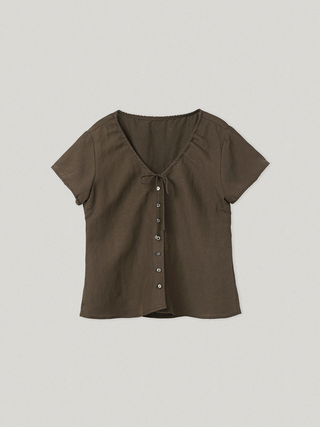 스무드무드 Joliment Blouse Brown 상품 이미지 1