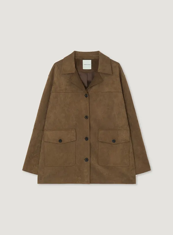 TOVA SUEDE JACKET_CAMEL
