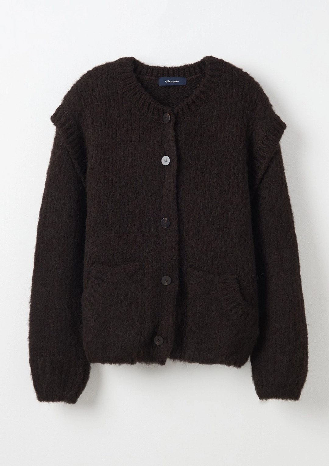 오픈도어 Cream Vanila Cardigan Brown 상품 이미지 3