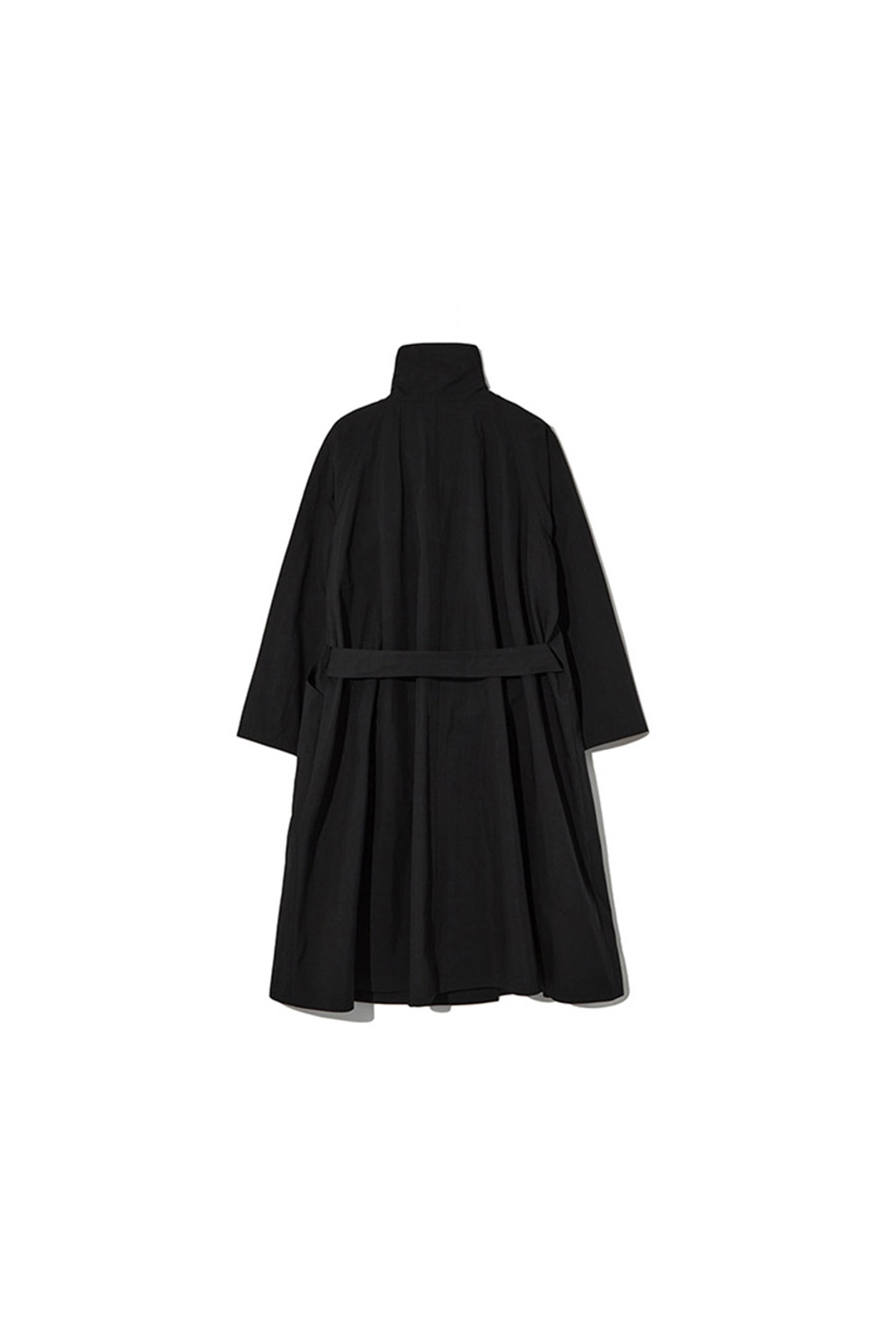 르917 COTTON DRAPED FUNNEL NECK TRENCH [BLACK] 상품 이미지 1
