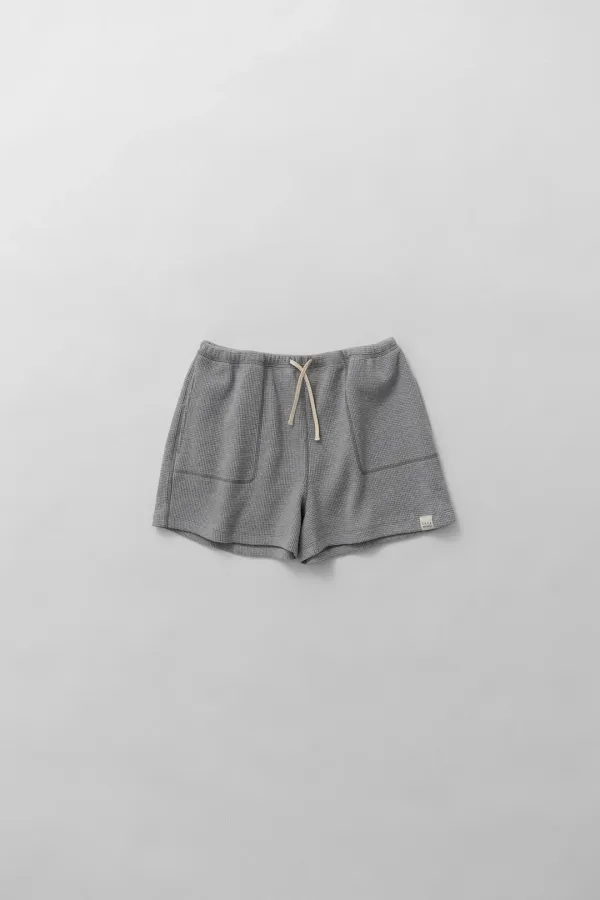 2nd) waffle shorts (melange grey)