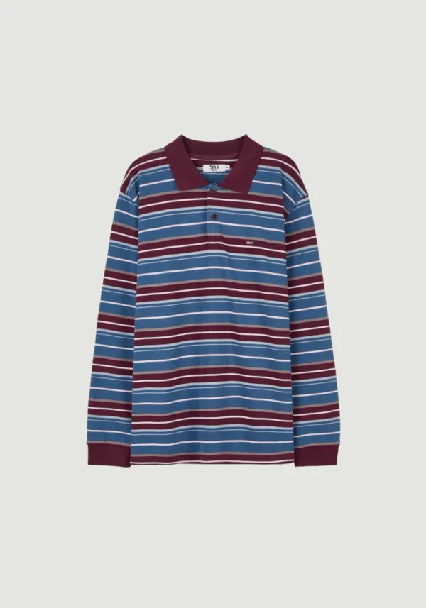 26FW CARELL STRIPE LS PIQUE SHIRT