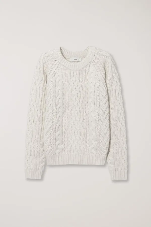UNISEX CLASSIC FISHERMAN SWEATER IVORY