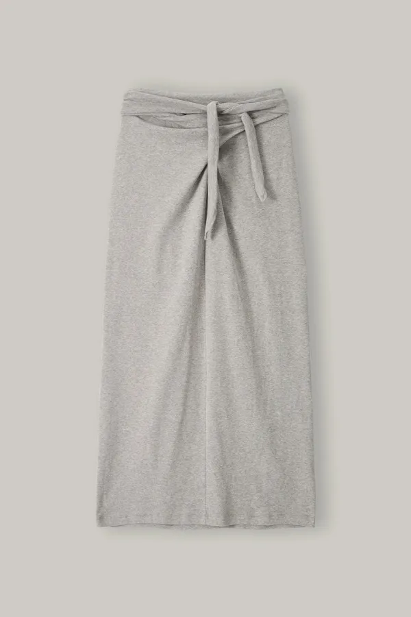 2nd/Twist Drape Skirt(Melange)