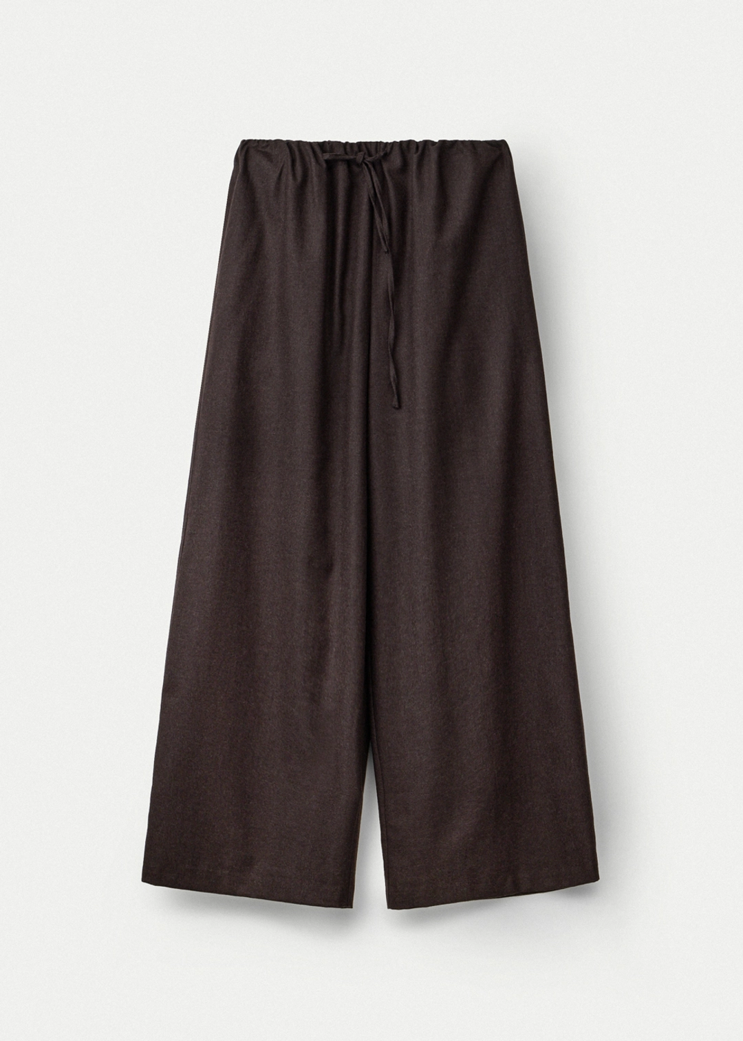 우마뭉 Wool flannel fluid pants_Mahogany 상품 이미지 1