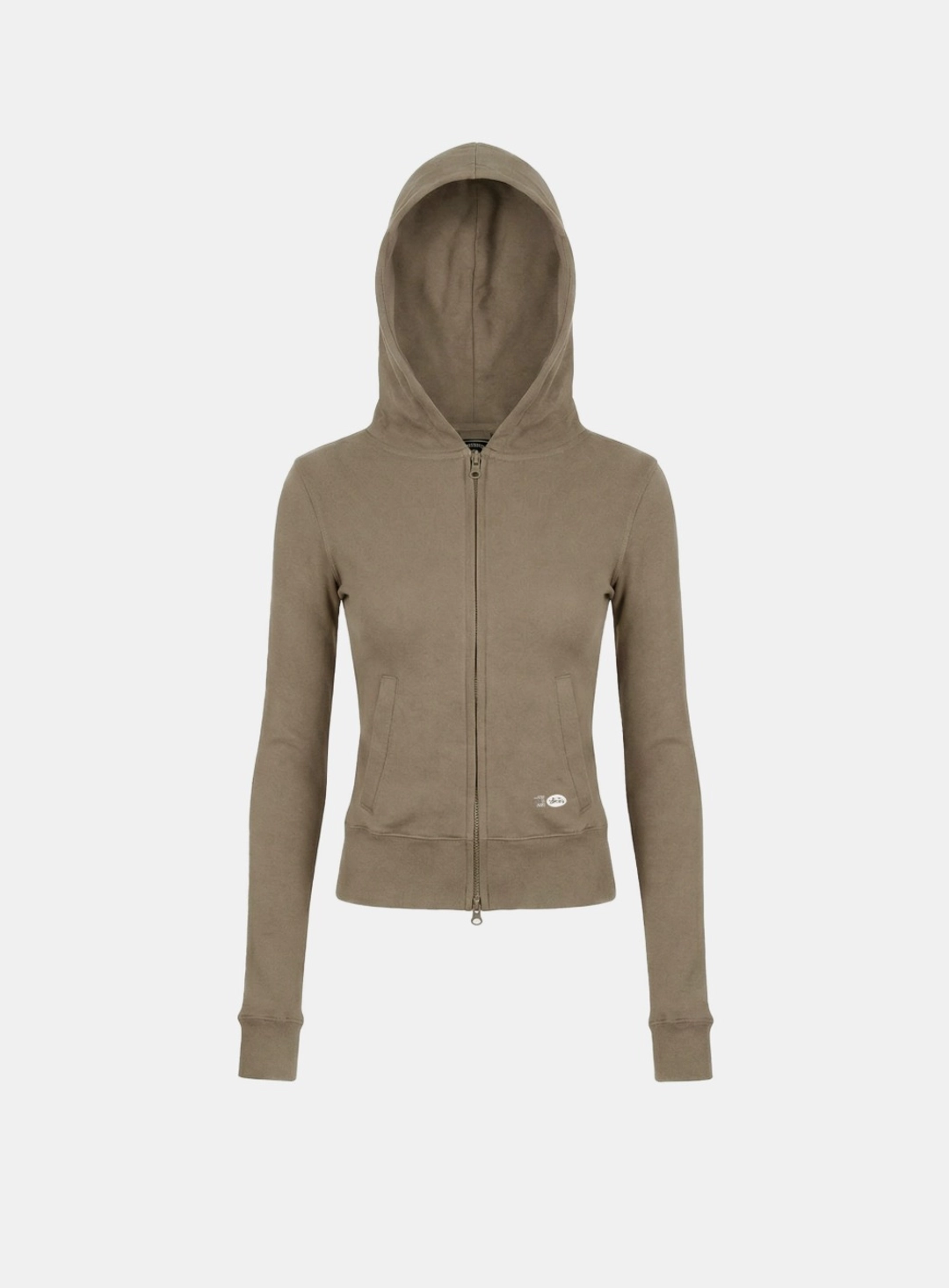 배드블러드 [w-hde26-001] BS Cotton Jersey Zip-Up Hoodie - Tobacco 상품 이미지 1
