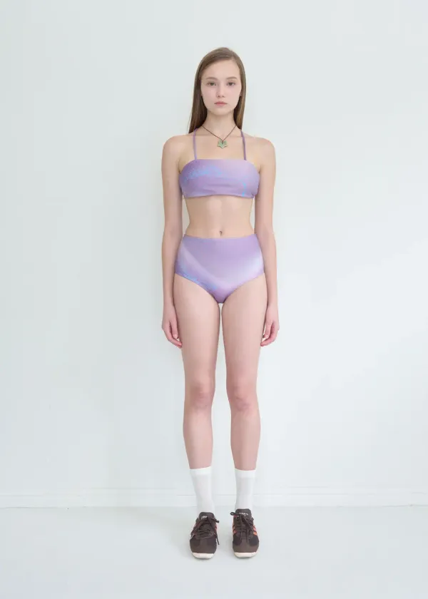 Splash Bandeau Bikini_Purple