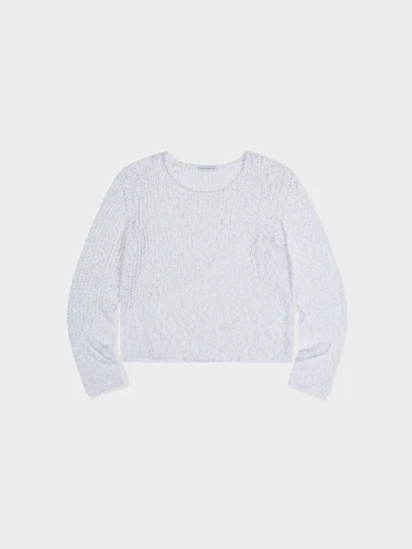 Wave Cropped Sweater_Ivory