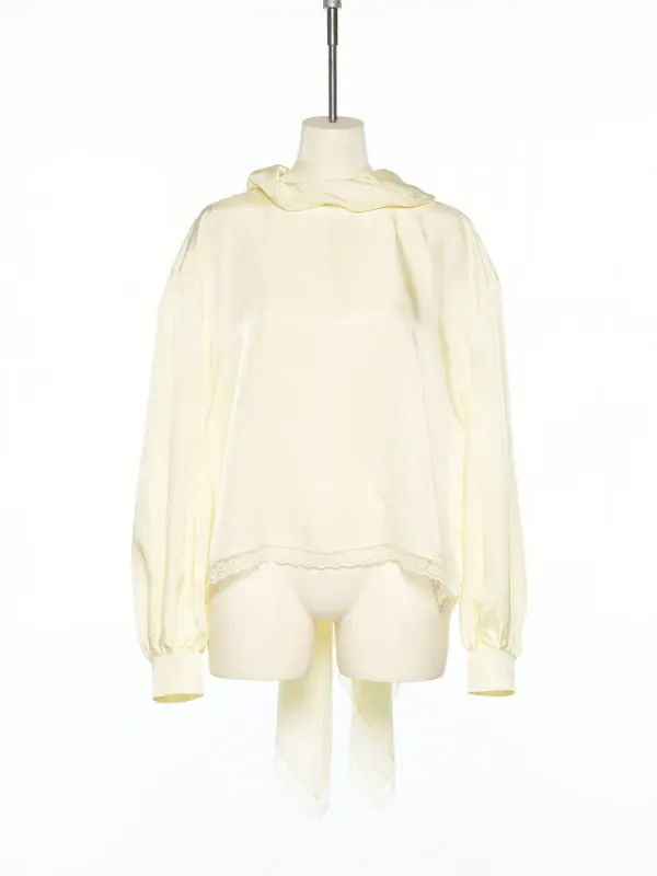 PS25 IVORY TWO WAY BLOUSE