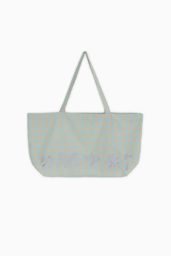 [EXCLUSIVE] LOGO SHOULDER BAG, CHECK