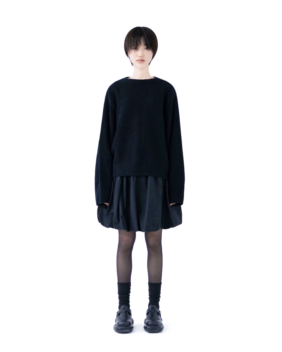 유노이아 boat neck wool knit 상품 이미지 2