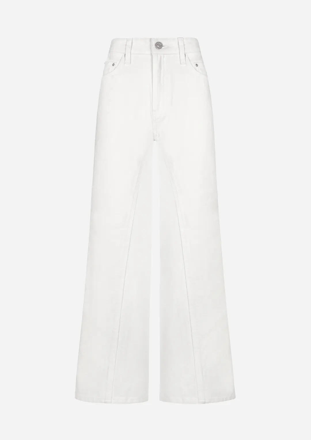 더로랑 Semi Wide Twist Denim - 화이트 상품 이미지 2