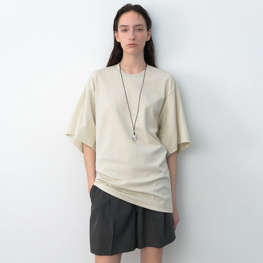 아뜰리에 나인 (T-7050)STITCH OVERFIT JERSEY TOP 상품 이미지 1