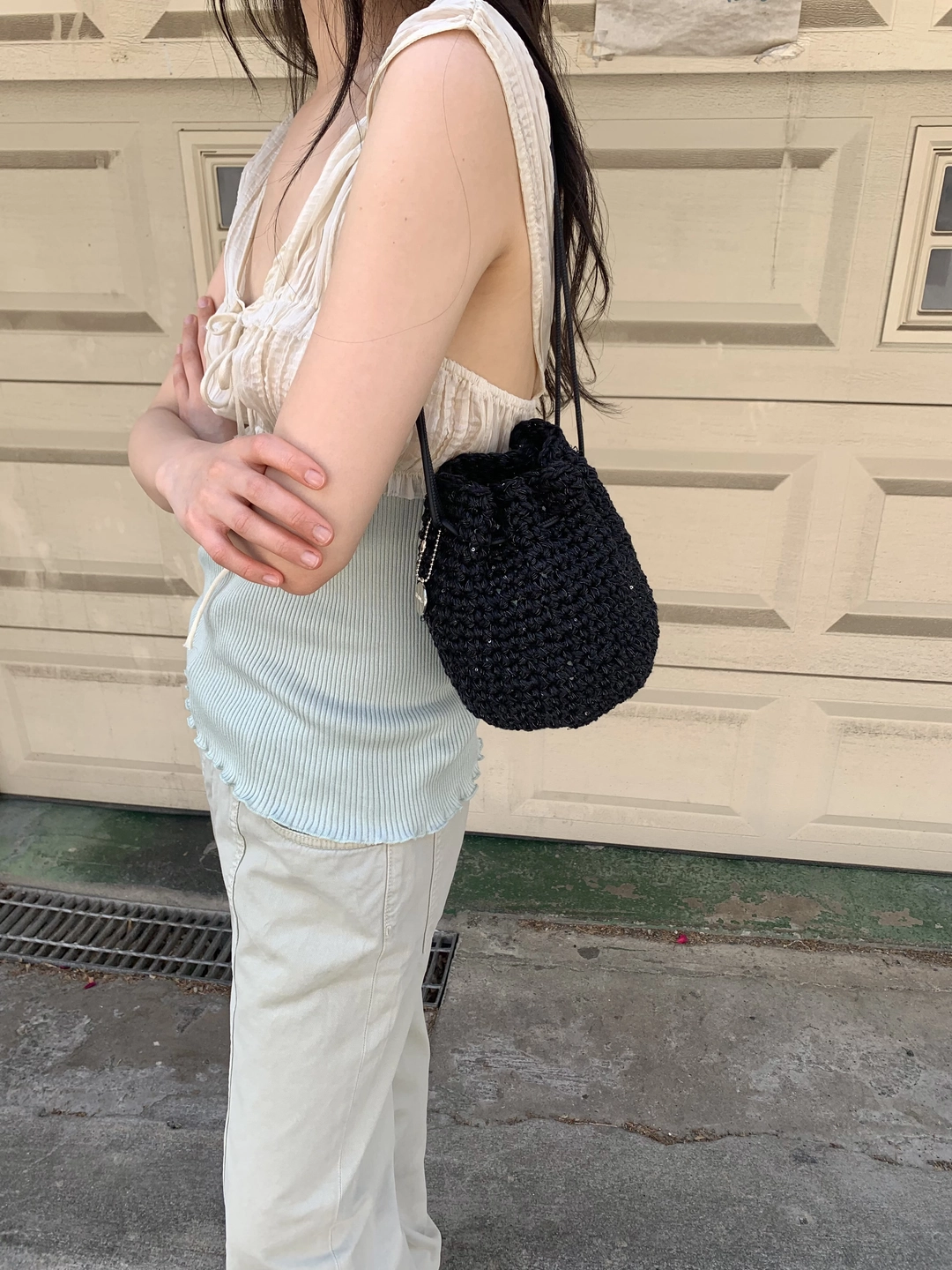 르벙드 via round bag(black) 상품 이미지 1