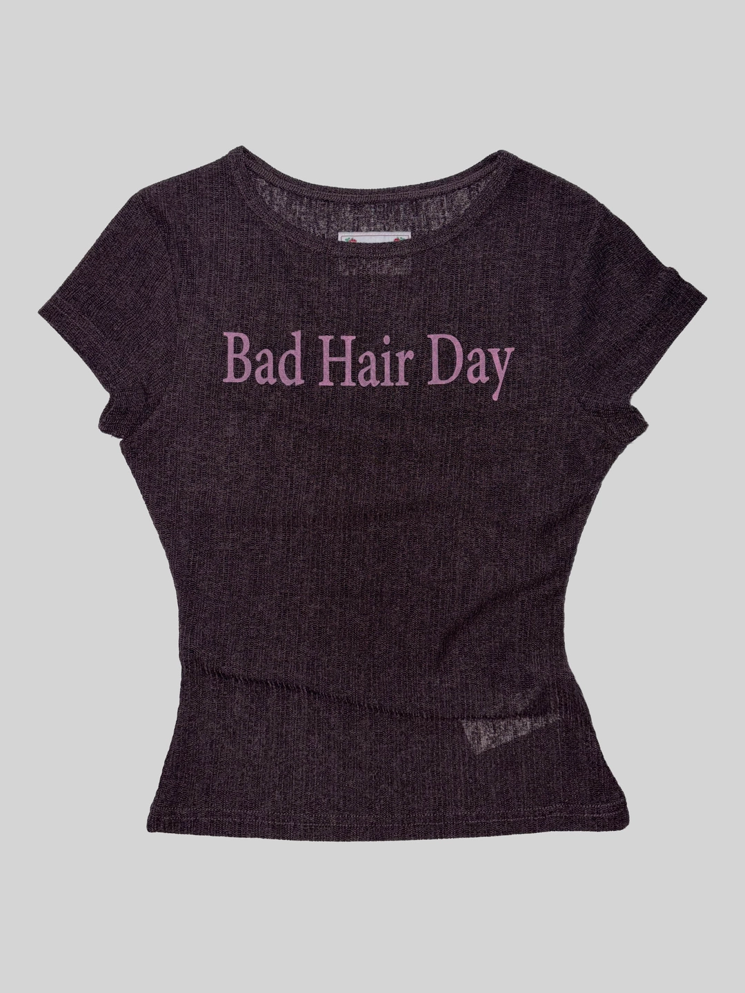 스컬프터 Bad Hair Day Baby Tee Brown 상품 이미지 1