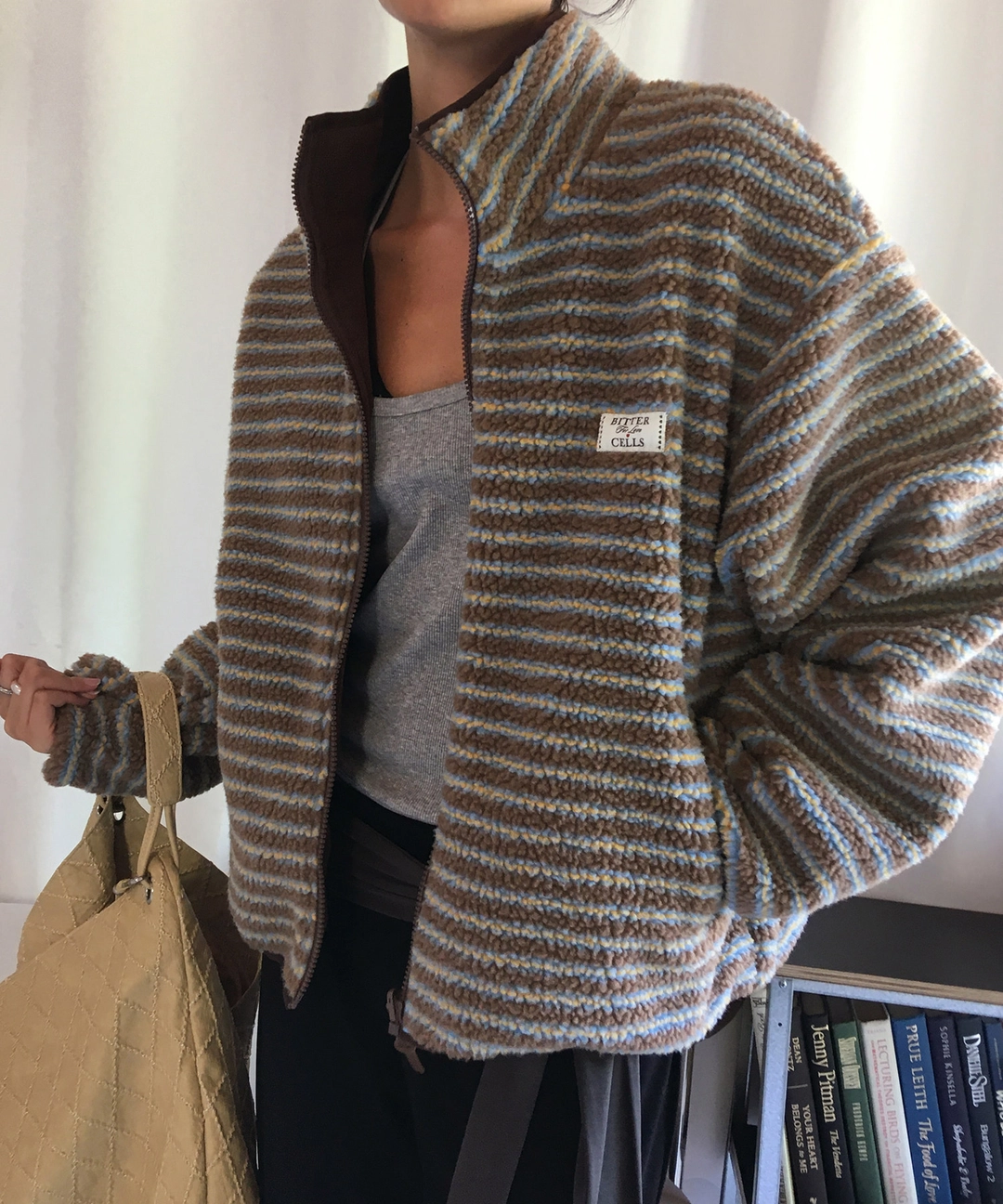 비터셀즈 Reversible Mellow Fleece Jacket-Brown 상품 이미지 2