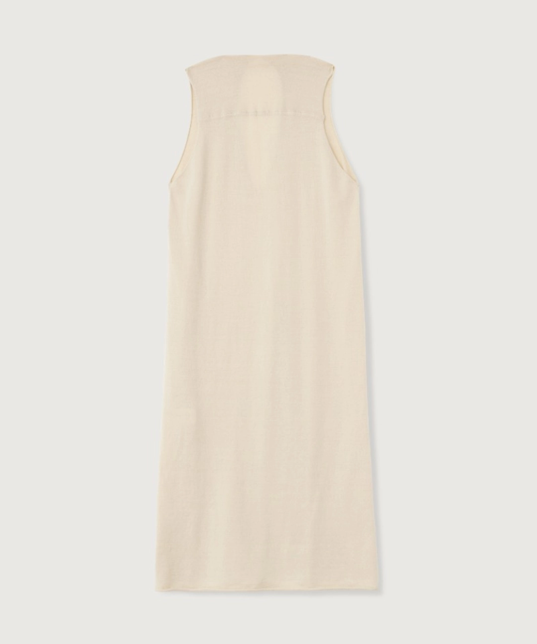 니히 [MOOAU] Cotton knit sleeveless dress (Beige) 상품 이미지 1