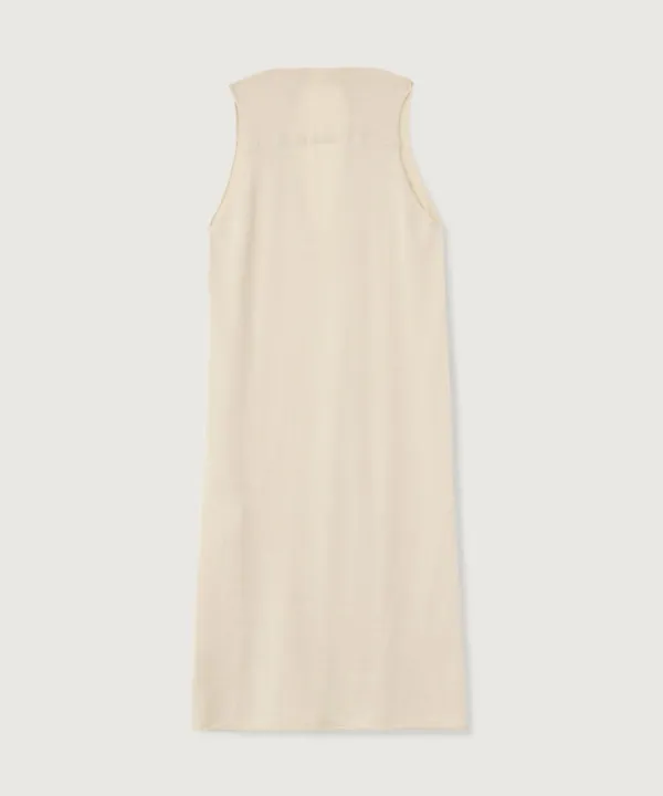 [MOOAU] Cotton knit sleeveless dress (Beige)