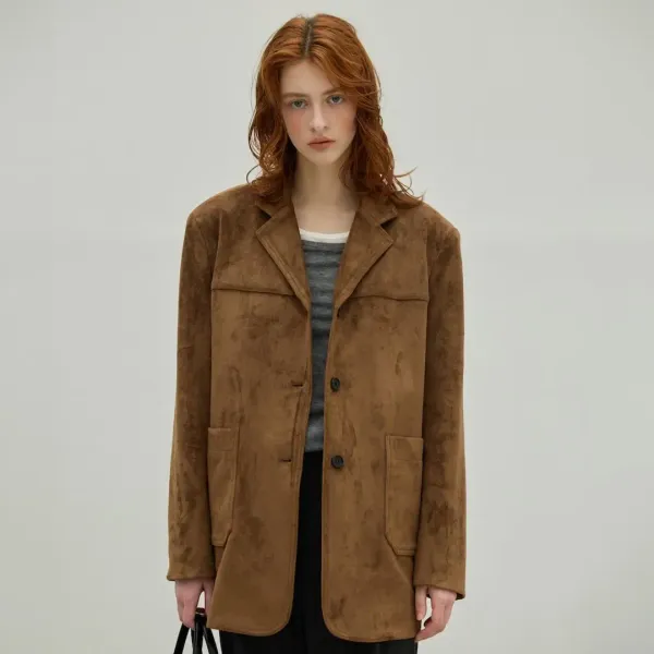 Suede Half Coat_2Color