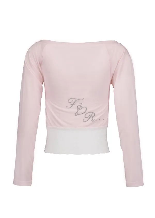 FOR YOU LACE TOP [PINK]