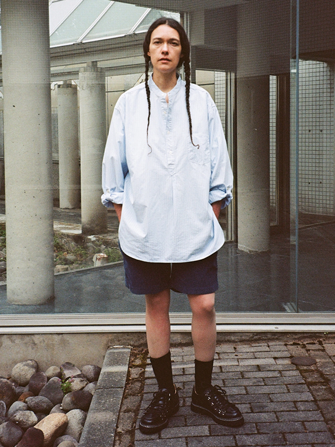 파르티멘토 Sailor Stripe Pullover Shirts_Sky 상품 이미지 2
