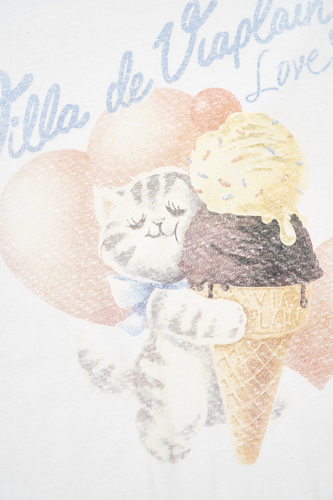비아플레인 Via Icecream T-shirt (Ivory) 상품 이미지 1