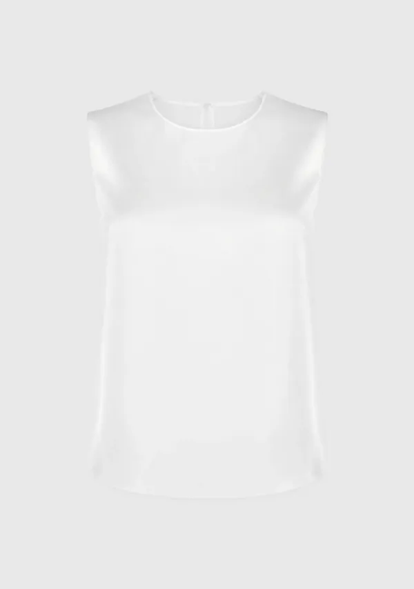 Lisse Satin Blouse White