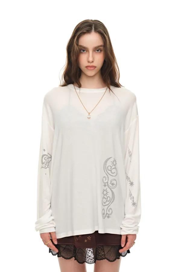 [9. 30 예약 발송] ZODIAC LONG SLEEVE T-SHIRT (WHITE)