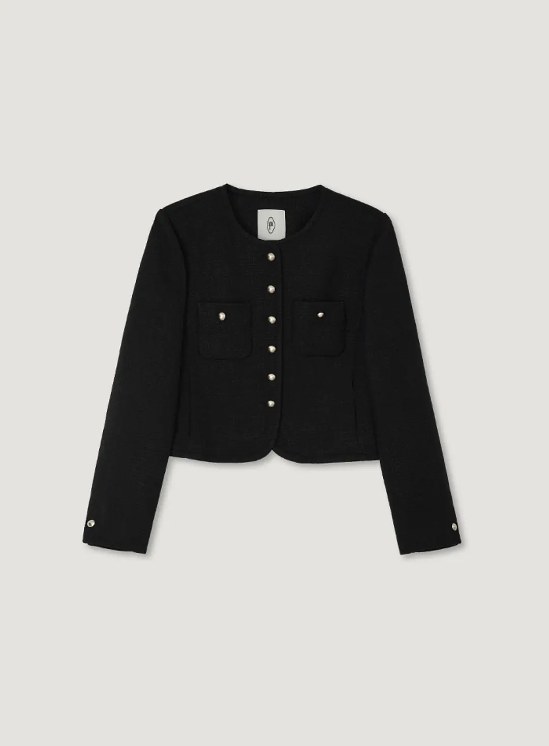 망고매니플리즈 MOI TWEED JACKET_BLACK 상품 이미지 1