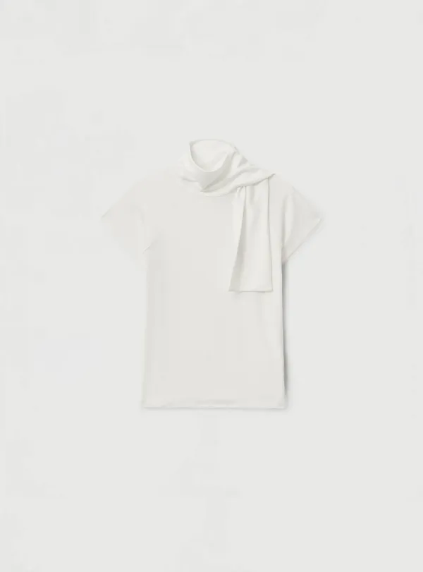 TIE JERSEY T-SHIRT - IVORY