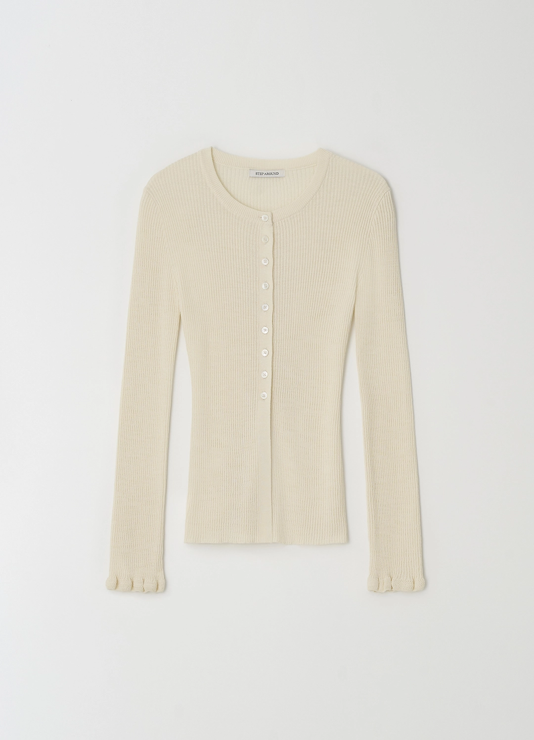 스텝어라운드 [3차] Ruffle sleeve cardigan_IVORY 상품 이미지 3