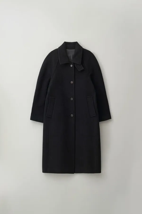 cashmere teddy balmacaan coat_black