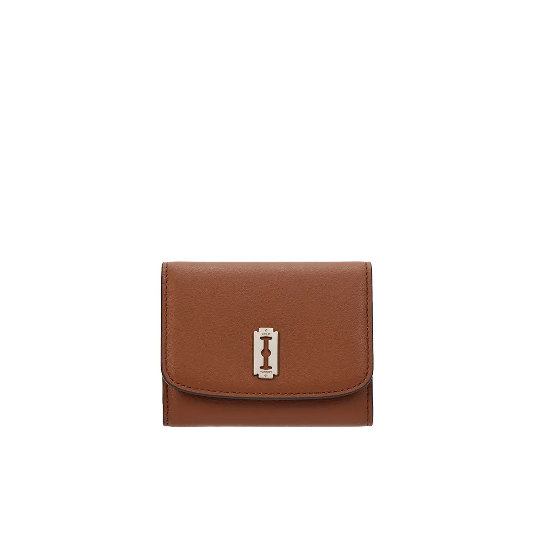 분크 [아울렛] Occam Lune Slit Half Wallet (오캄 룬 슬릿 반지갑) Camel 상품 이미지 1