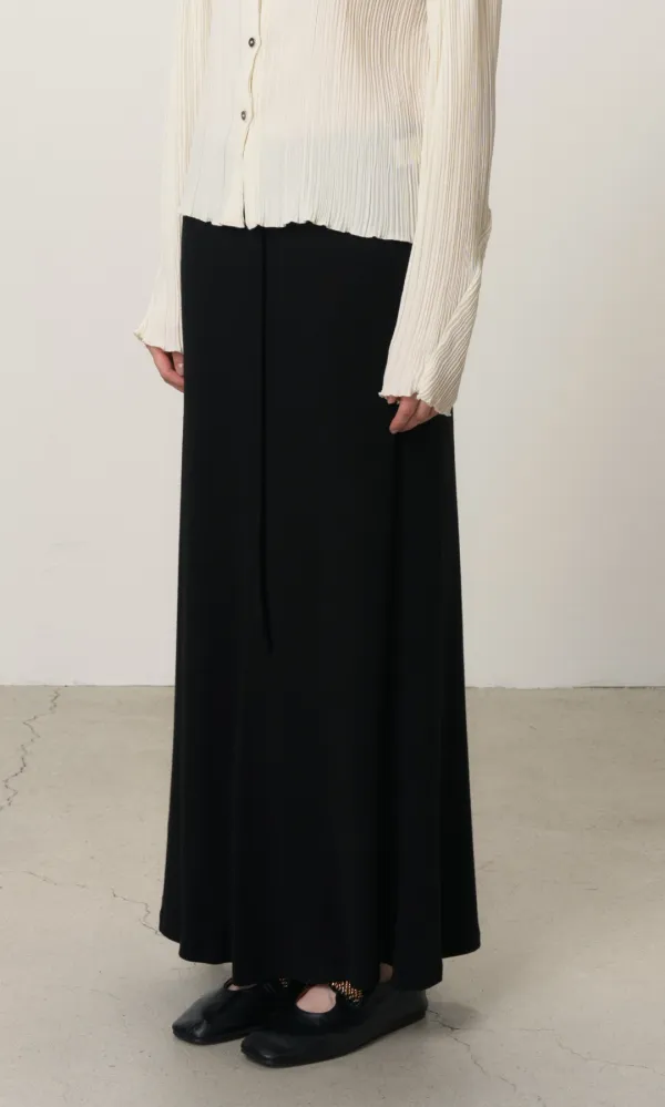 Soft Jersey Maxi Skirt_Black