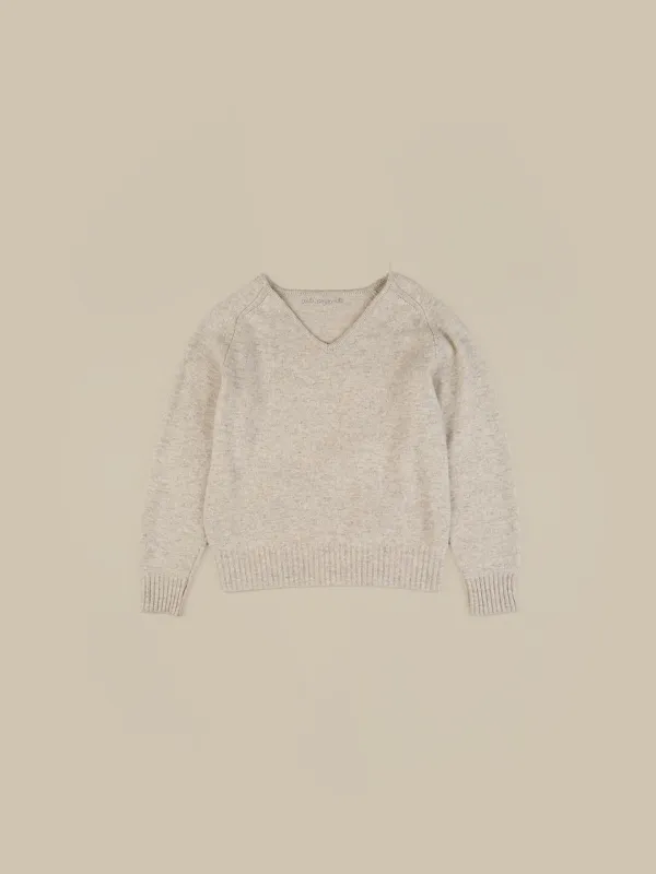 FOG V NECK KNIT [ OREO ]