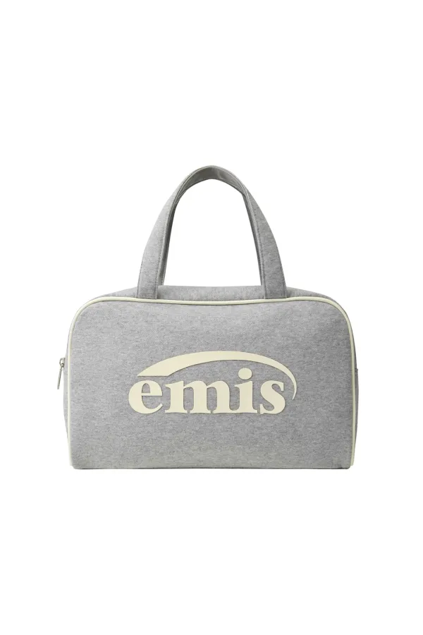 JERSEY LOGO TOTE BAG-MELANGE GRAY