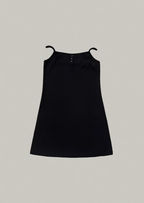 sleeveless cami dress (black)