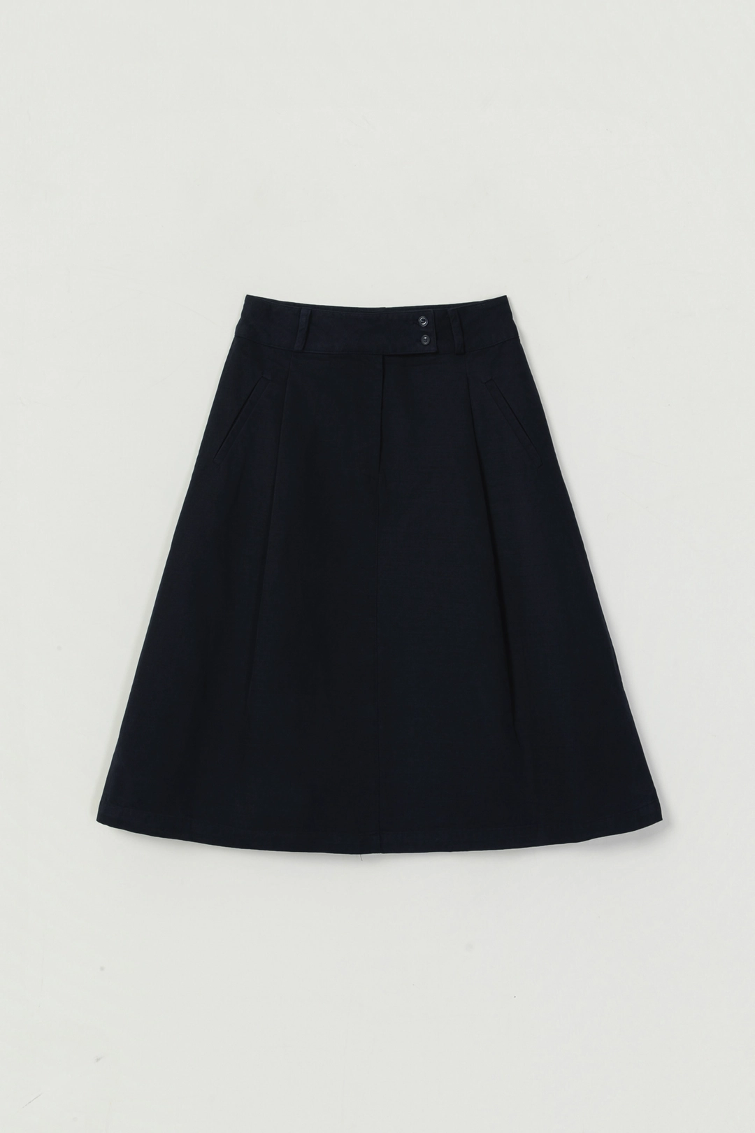 세이지먼트 BENNETT PINTUCK COTTON SKIRT_NAVY 상품 이미지 3