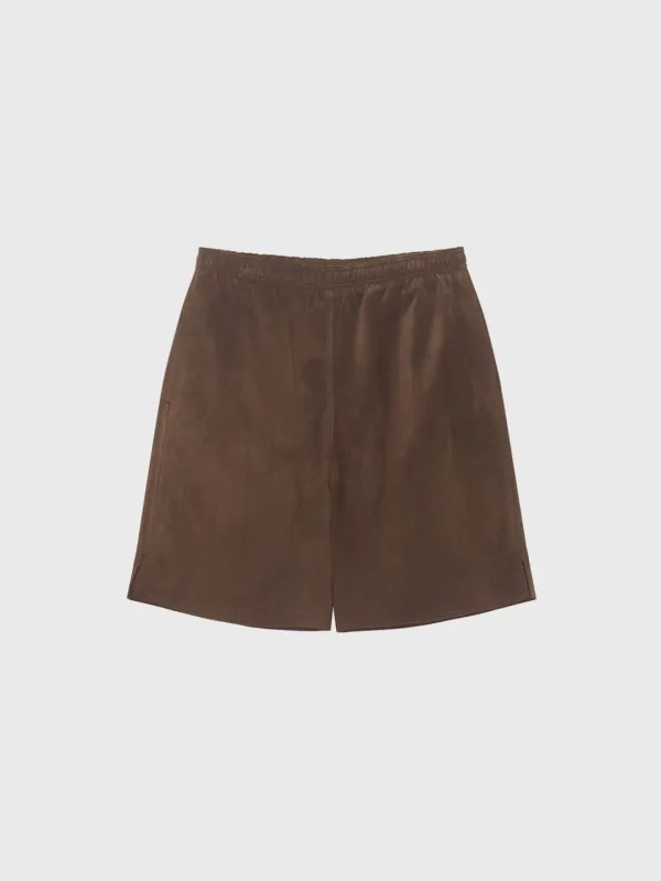 Suede short pants (camel / khaki)