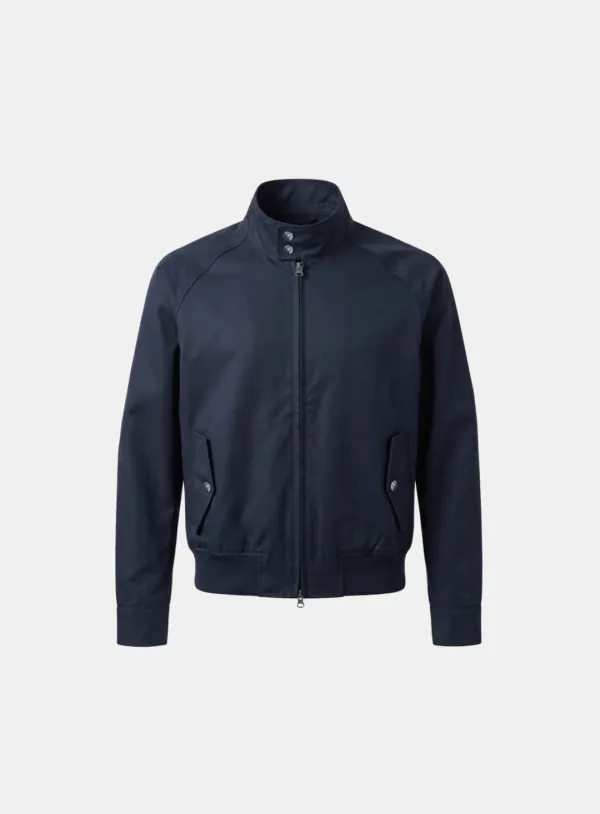 [4/30 발송] [w-jkt26-039] Contour Nylon High-Neck Bomber Jacket - Navy