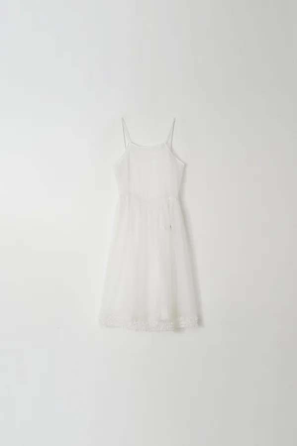 Frill Detail Dress (white)